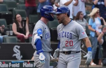 Cubs Pete Crow-Armstrong memberikan bunga kepada White Sox setelah kemenangan lintas kota