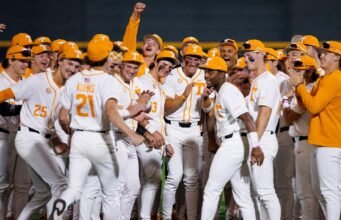 #20/23 Vols menuju ke North Carolina untuk penampilan ketujuh berturut-turut di NCAA Regional