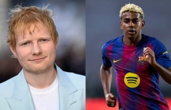 Ed Sheeran diturunkan sebagai sponsor kaos Barcelona untuk El Clasico