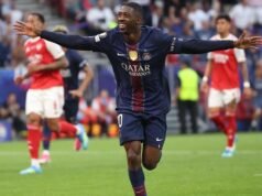 Final Liga Champions dilanjutkan ke perpanjangan waktu karena Arsenal yang lelah bertahan