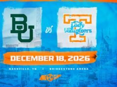 Lady Vols akan menghadapi Baylor di Music City