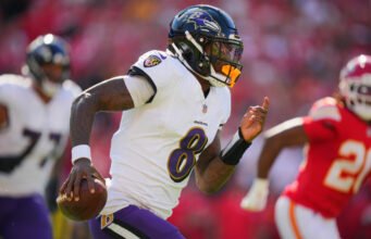 Ravens dan Lamar Jackson tidak membuat kemajuan dalam pembicaraan perpanjangan bulan Februari; Laporan QB untuk OTA