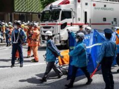 Sekitar 20 orang terluka setelah insiden penyemprotan di pusat perbelanjaan Tokyo