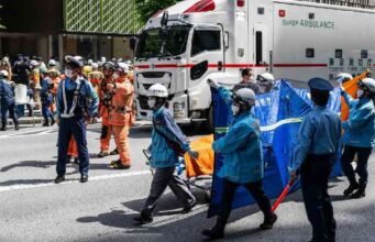 Sekitar 20 orang terluka setelah insiden penyemprotan di pusat perbelanjaan Tokyo