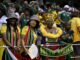 Afrika Selatan merayakan Bafana Bafana yang membuat sejarah