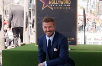 David Beckham merayakan kepindahan bintang Hollywood Walk of Fame bersama keluarga