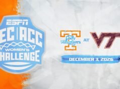 Lady Vols akan bermain di Va. Tech dalam Tantangan Bola Basket Wanita SEC/ACC