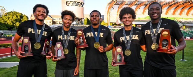 Vessat memimpin 3 podium NCAA Purdue - Purdue Boilermakers