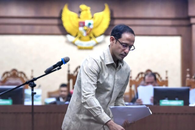 Nadiem Makarim divonis 10 tahun penjara karena dugaan korupsi