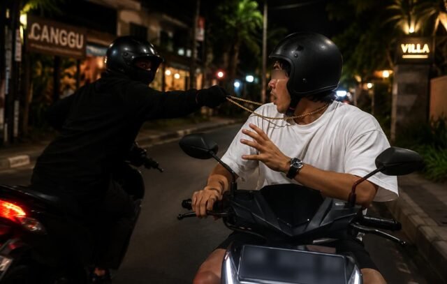 Turis Singapura kehilangan rantai emas dalam perampokan Canggu